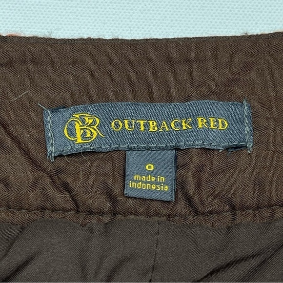 Outback Red Skirt Tweed Orange Plaid Schoolgirl Library Academia Fall Office - Picture 9 of 12